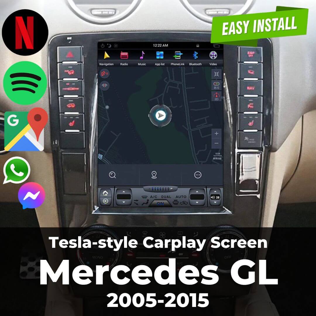 Mercedes GL  Tesla-style Carplay Screen