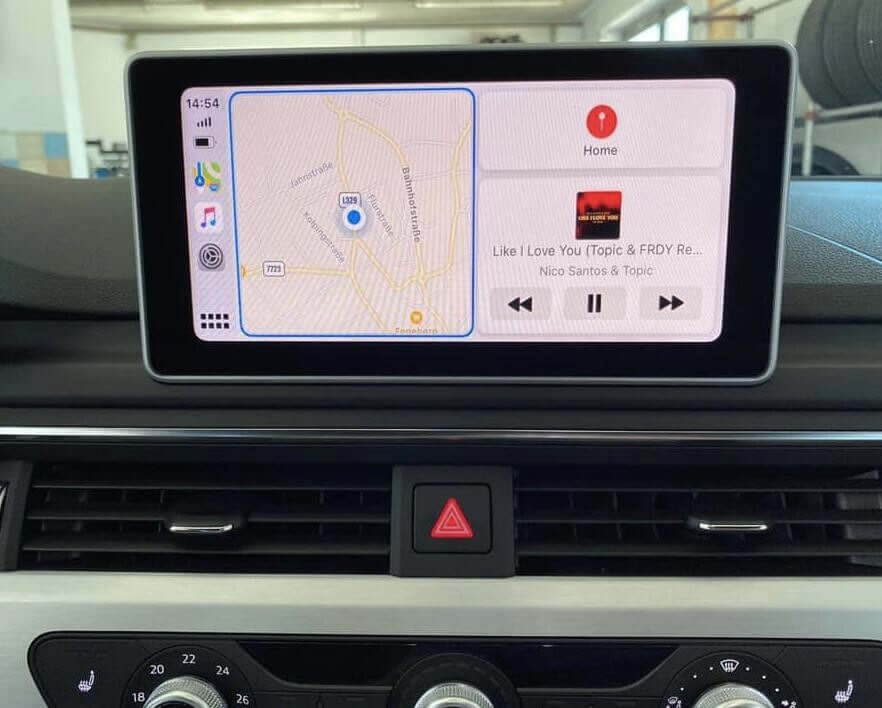 Example of an installed Carplay Module