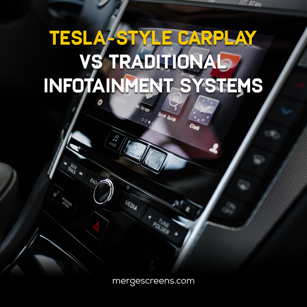 Aftermarket Tesla-Style CarPlay vs. Factory Infotainment Systems: What's the Difference?