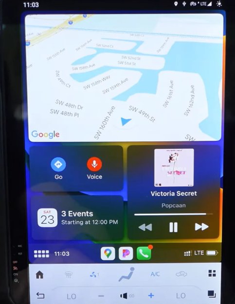 apple carplay screen