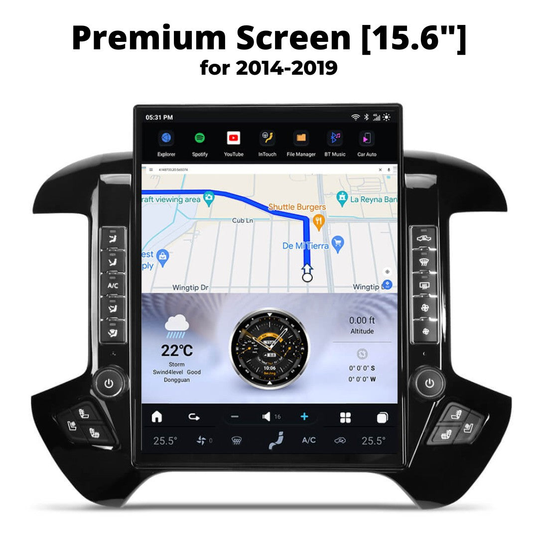 Chevrolet Silverado Tesla Screen 2007-2026