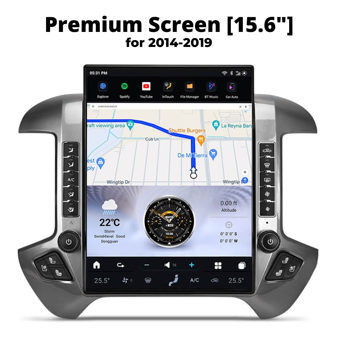 Chevrolet Silverado Tesla Screen 2007-2026