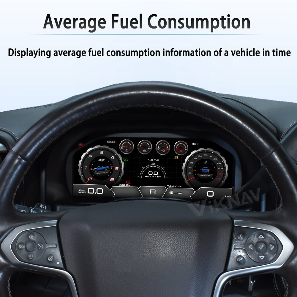 Chevrolet Silverado Digital Cluster Upgrade for 2007-2018 | Speedometer &amp; Dashboard Screen