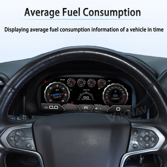 Chevrolet Silverado Digital Cluster Upgrade for 2007-2018 | Speedometer &amp; Dashboard Screen