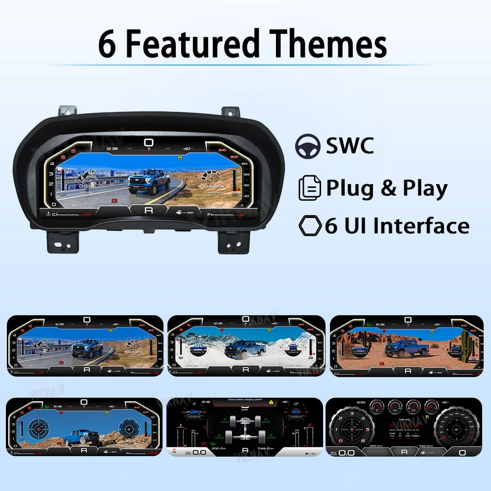 Chevrolet Silverado Digital Cluster Upgrade for 2007-2018 | Speedometer &amp; Dashboard Screen