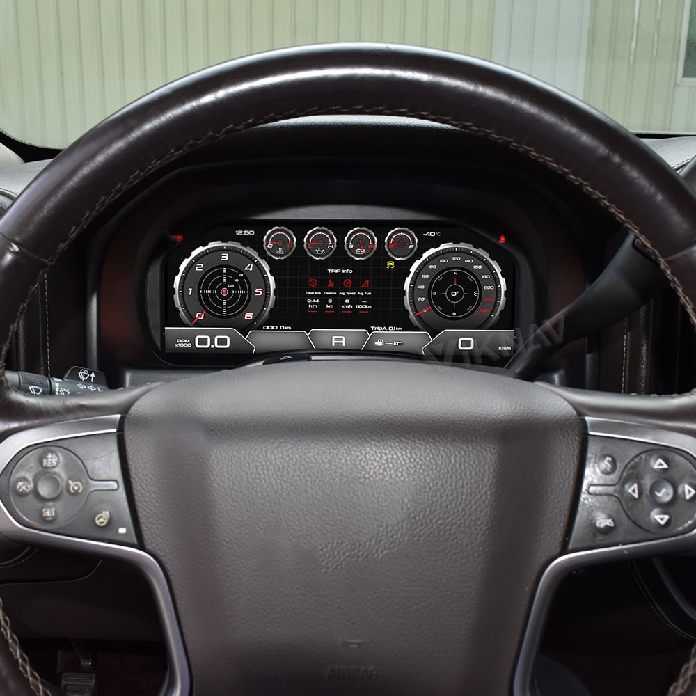 Chevrolet Silverado Digital Cluster Upgrade for 2007-2018 | Speedometer &amp; Dashboard Screen