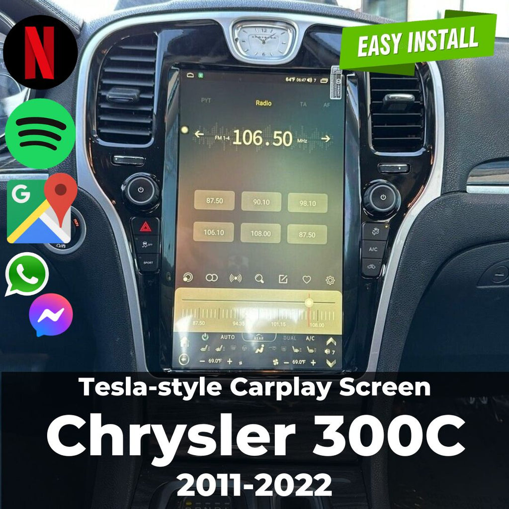 Aucar's Best Tesla Android 12 Aucar Chrysler 300C 2011-2022