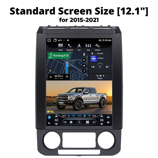 Ford F450 Tesla-style Carplay Screen