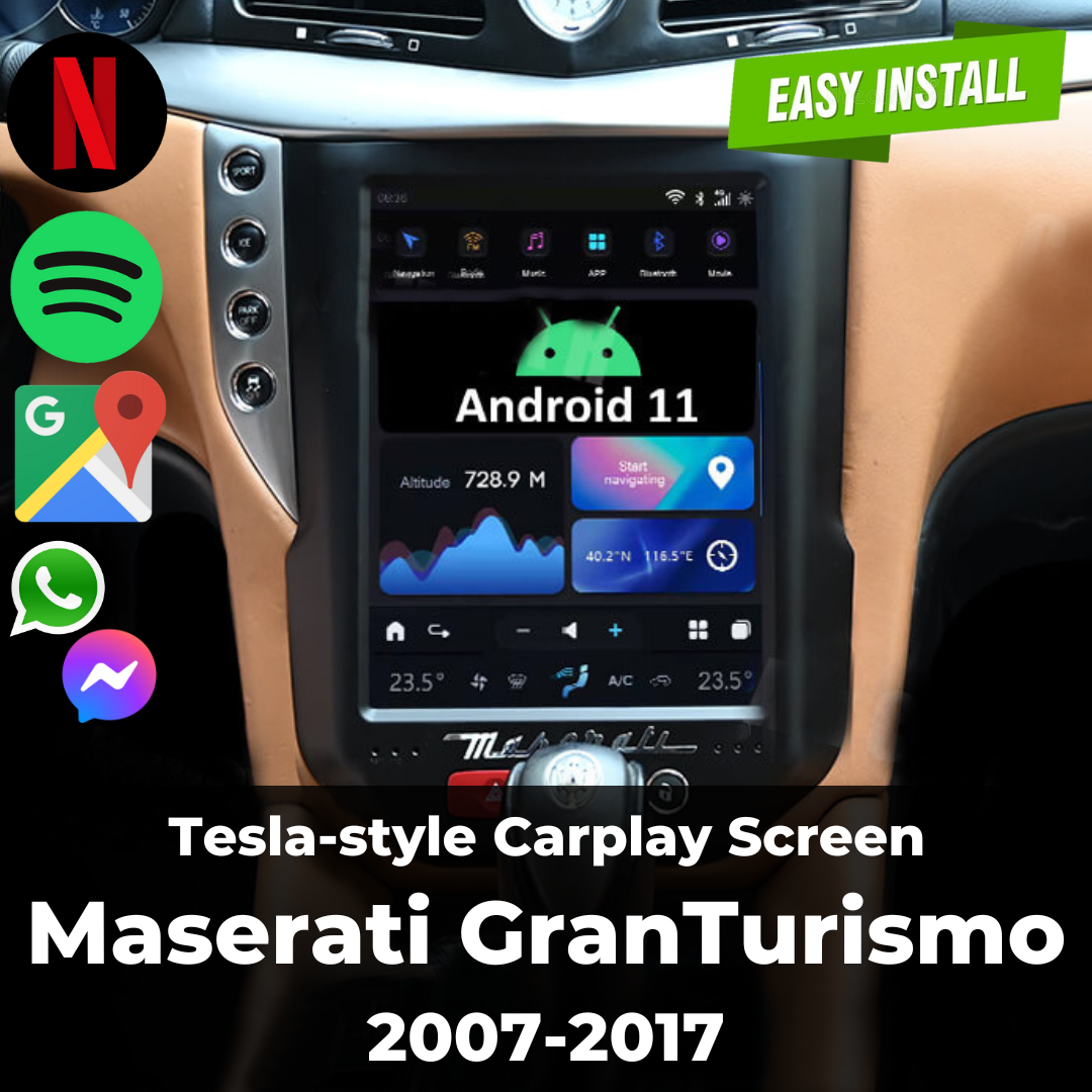 Maserati GranTurismo Tesla Screen