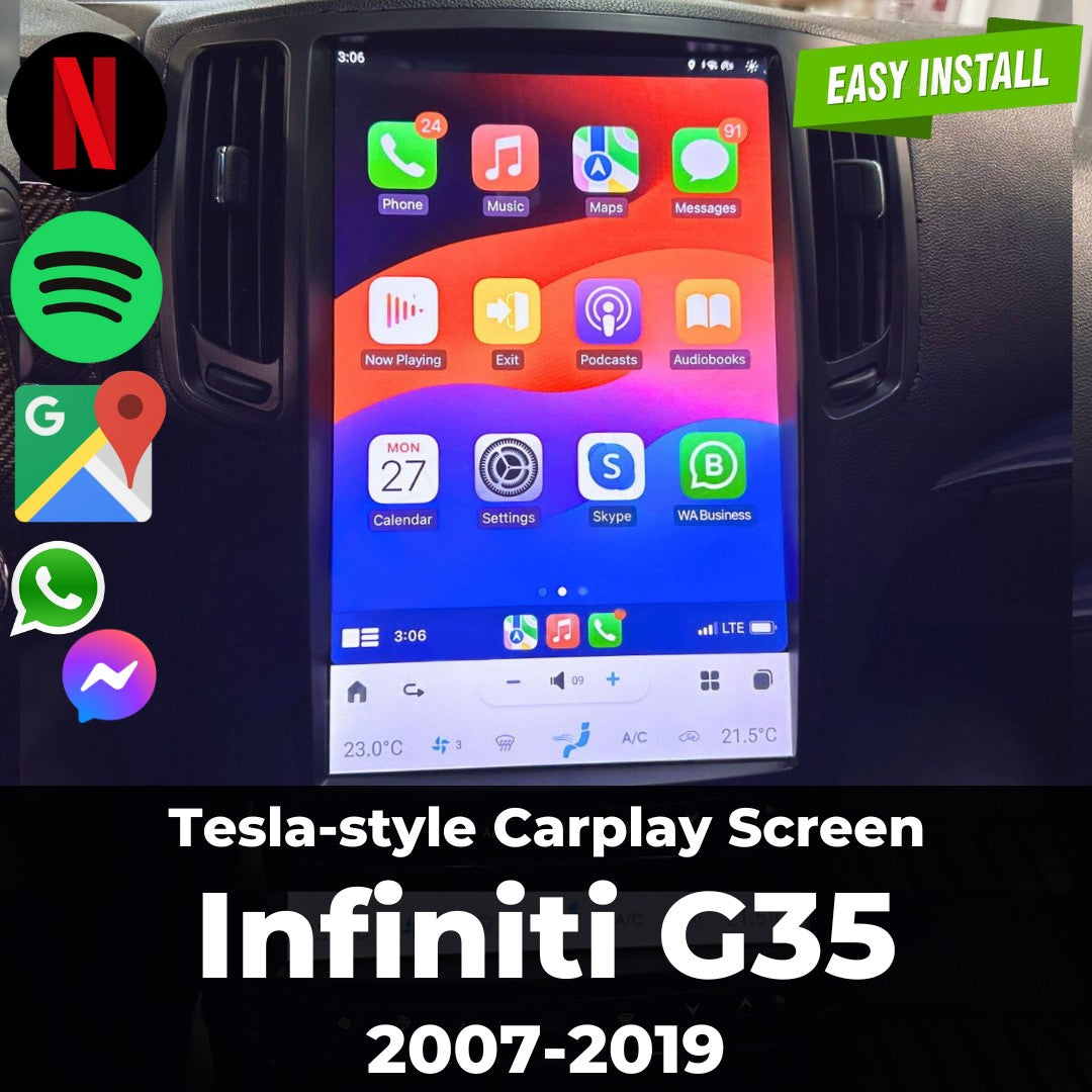 Infiniti G35 2007-2019 | Tesla-style Apple Carplay Screen