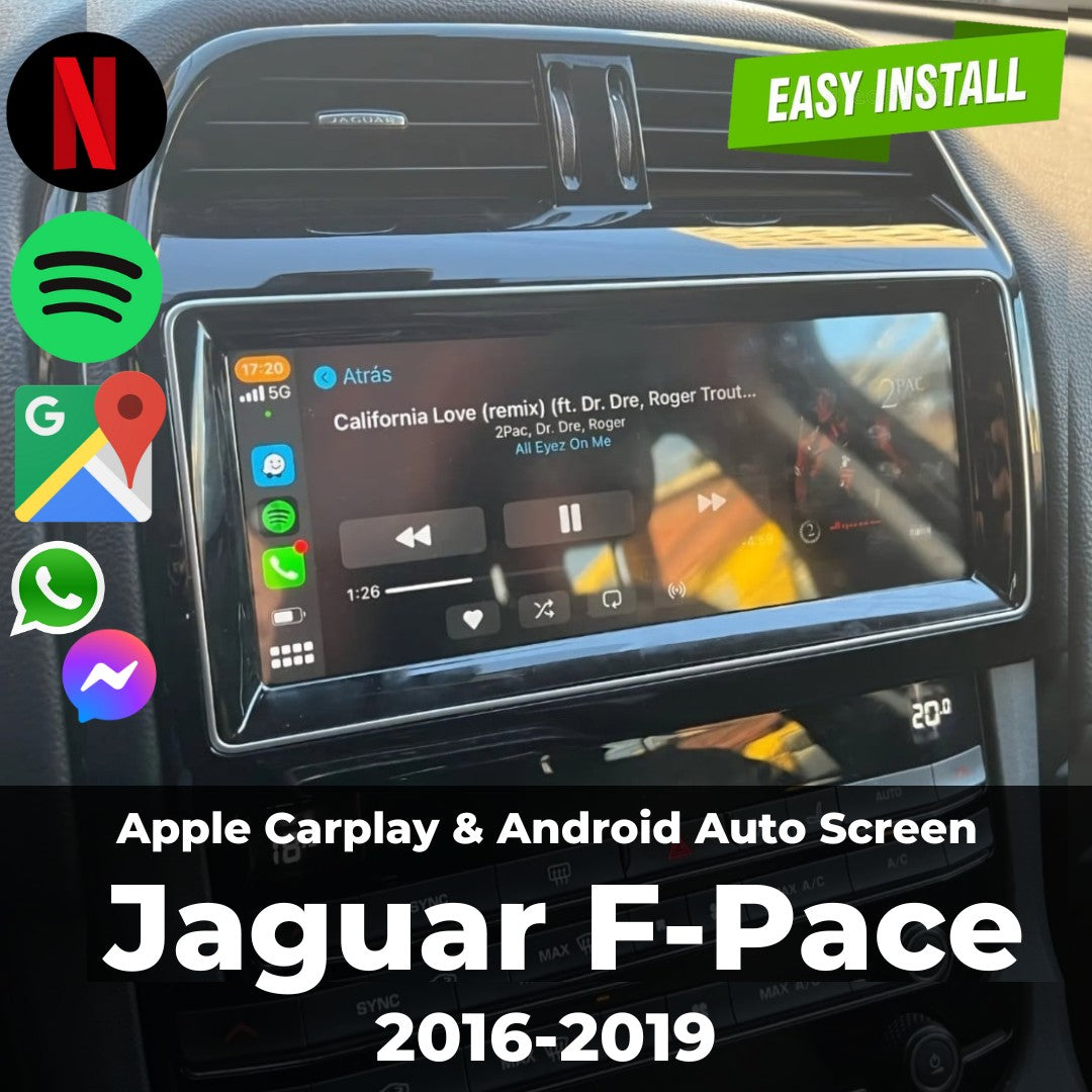 Jaguar F-pace Apple Carplay & Android Auto Screen 