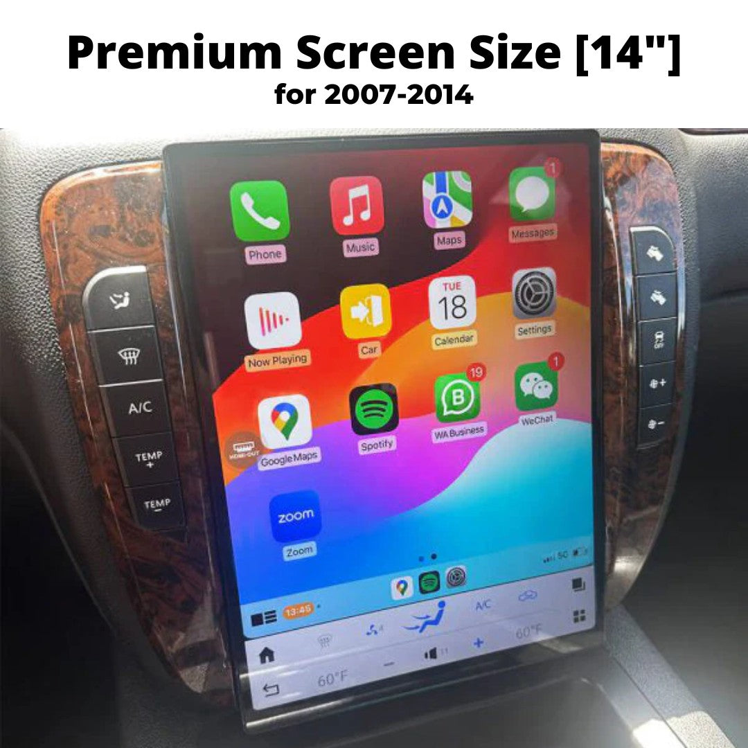 GMC Yukon 2007-2020 | Tesla-style Apple Carplay Screen