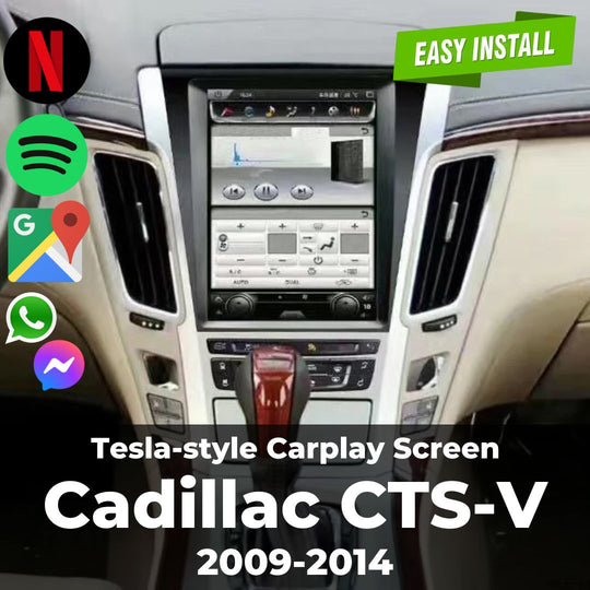 Cadillac CTS-V 2009-2014 | Tesla-style Apple Carplay Screen