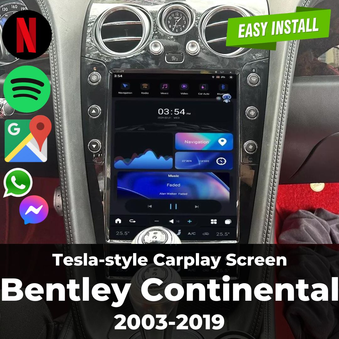 Bentley Continental Tesla-Style Screen 