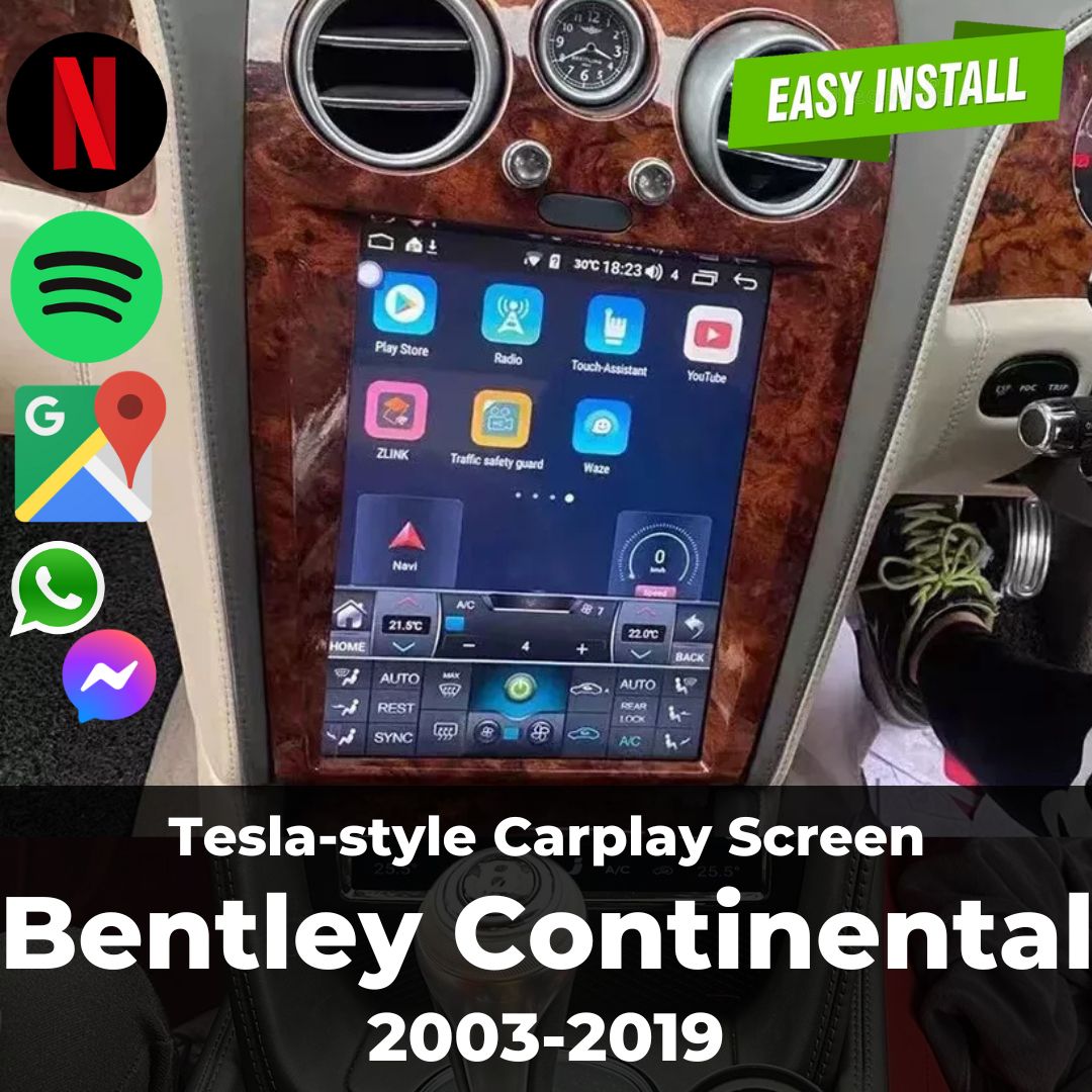 Bentley Continental Tesla-Style Screen 