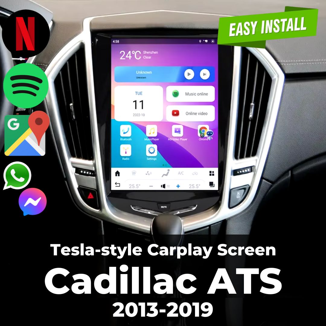 Tesla Screen Design Tesla-style CarPlay Screens for Cadillac | Merge Screens