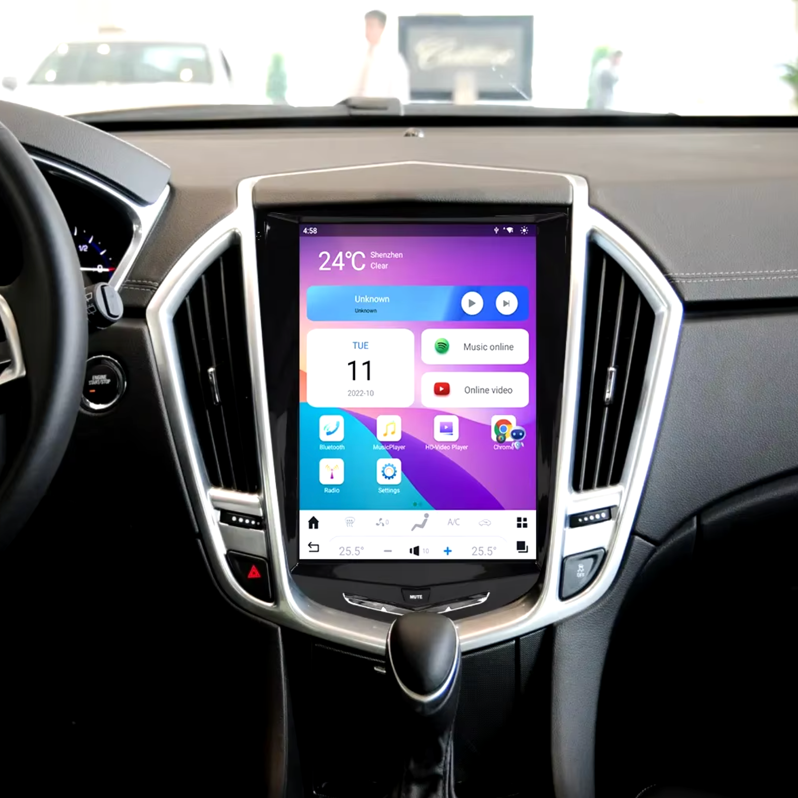 Tesla Screen Design Tesla-style CarPlay Screens for Cadillac | Merge Screens