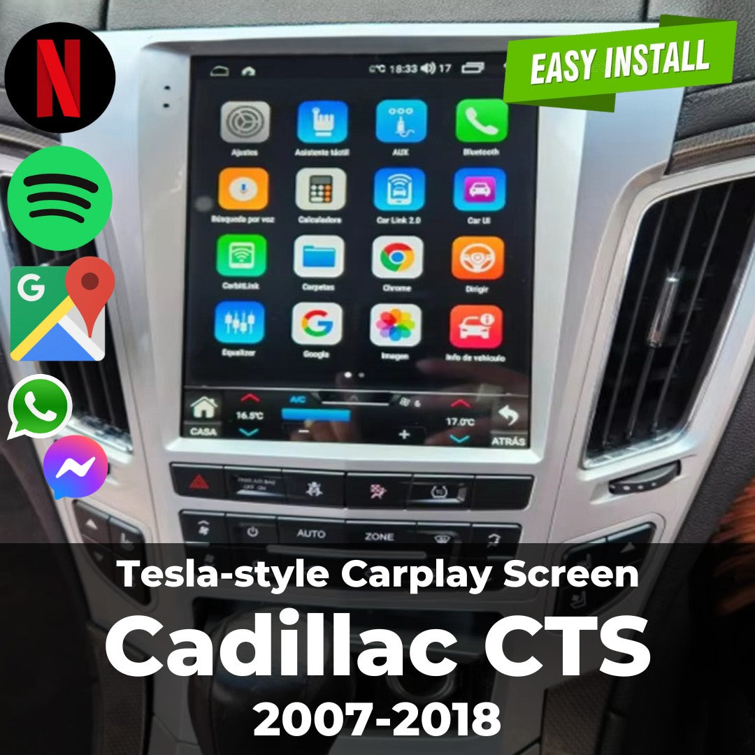 Cadillac CTS Tesla-style Carplay Screen