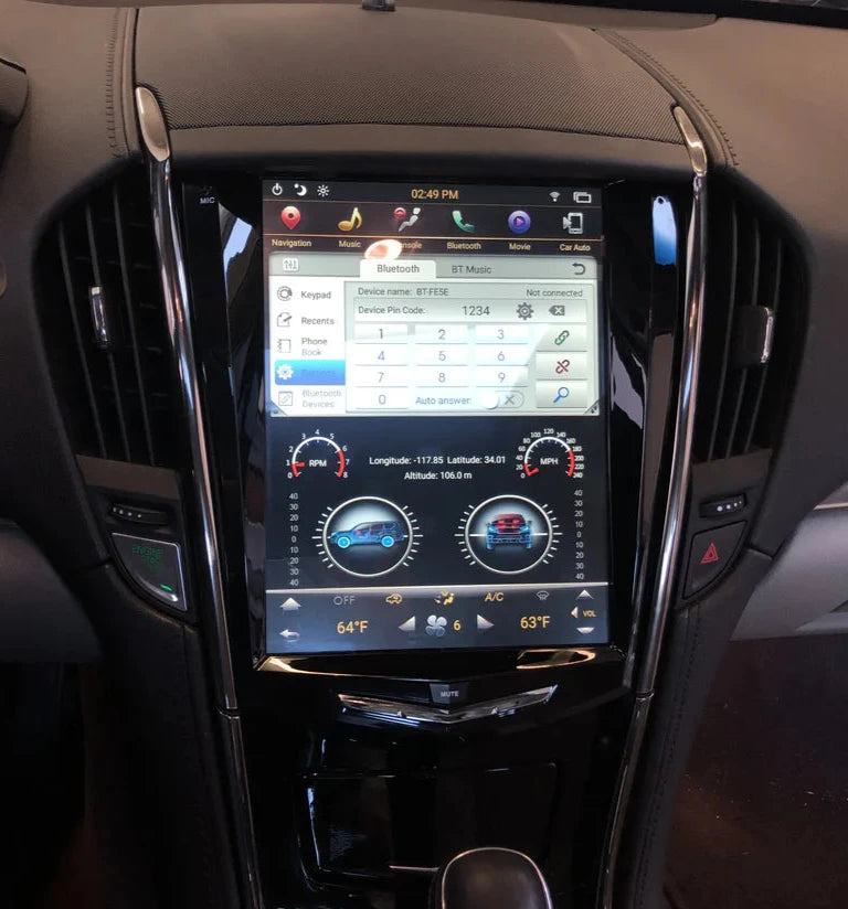 Cadillac CTS Tesla-style Carplay Screen