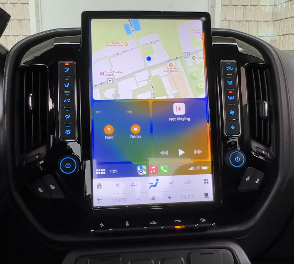 GMC Sierra Tesla Screen