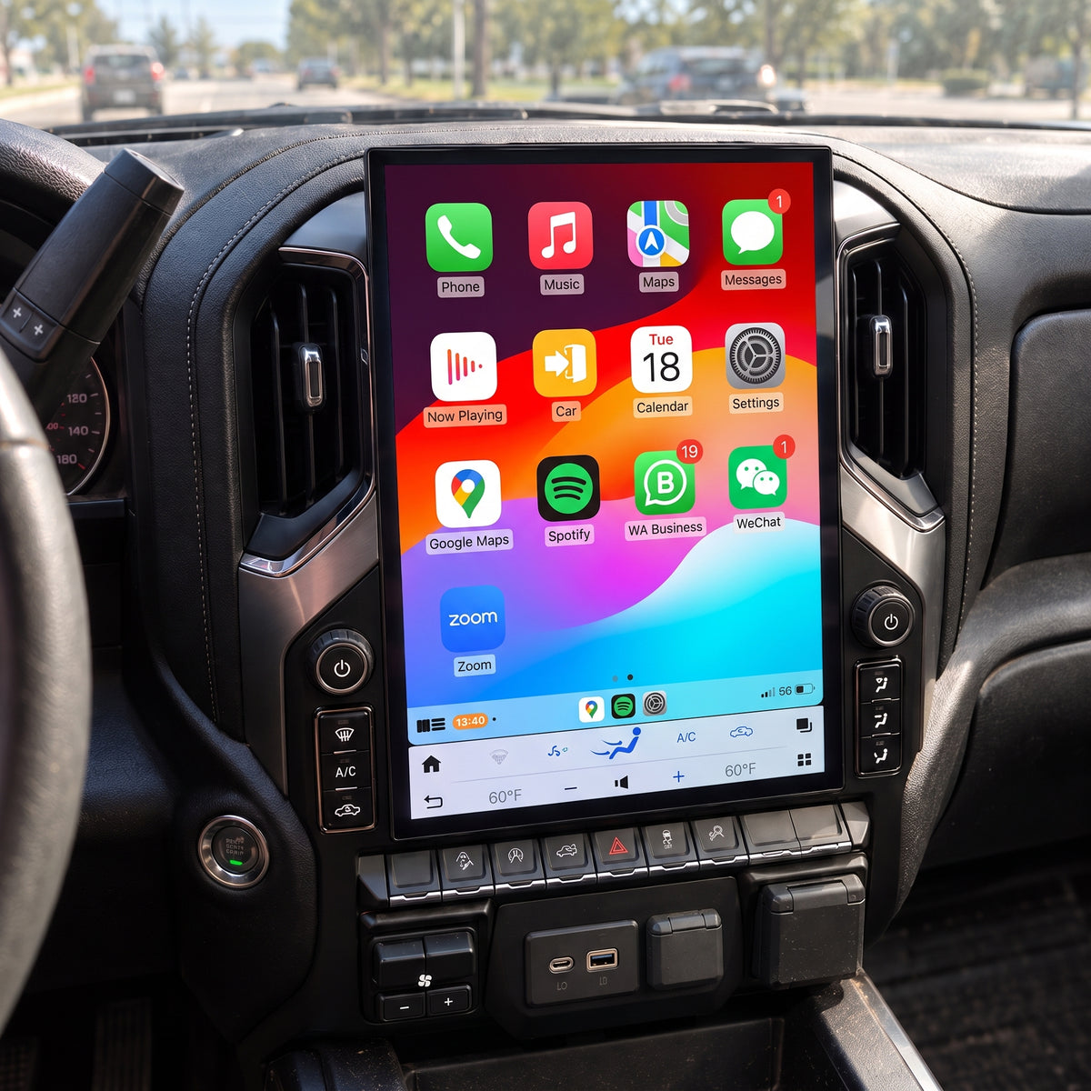 Chevrolet Silverado Tesla Screen 2007-2026 B-Version