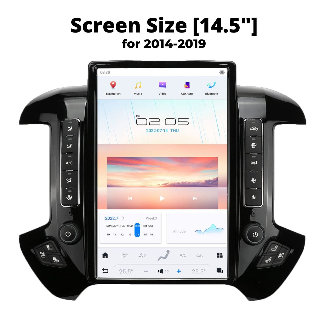 Touch Screen Radio - Chevrolet Silverado Tesla Screen