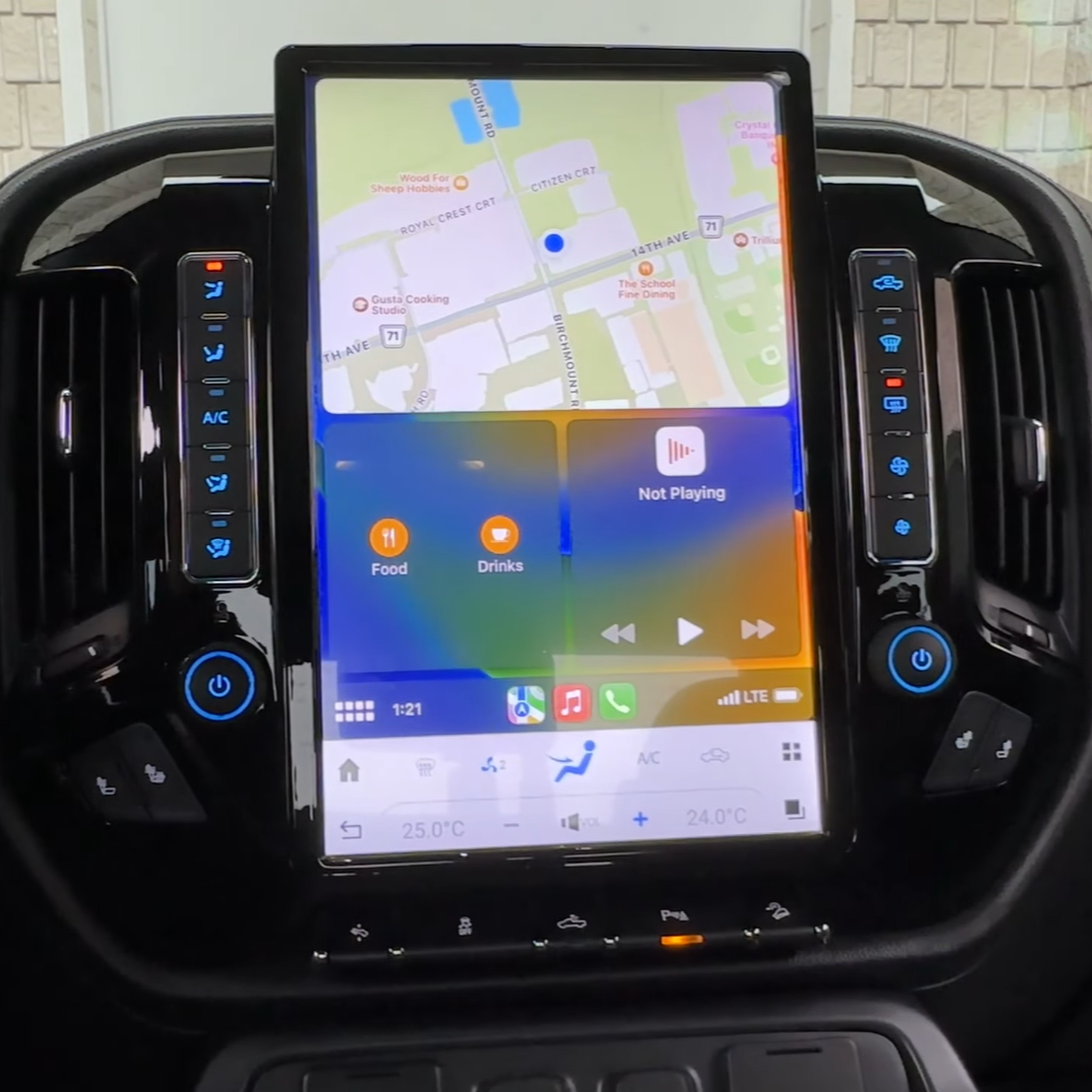 Touch Screen Radio - Chevrolet Silverado Tesla Screen