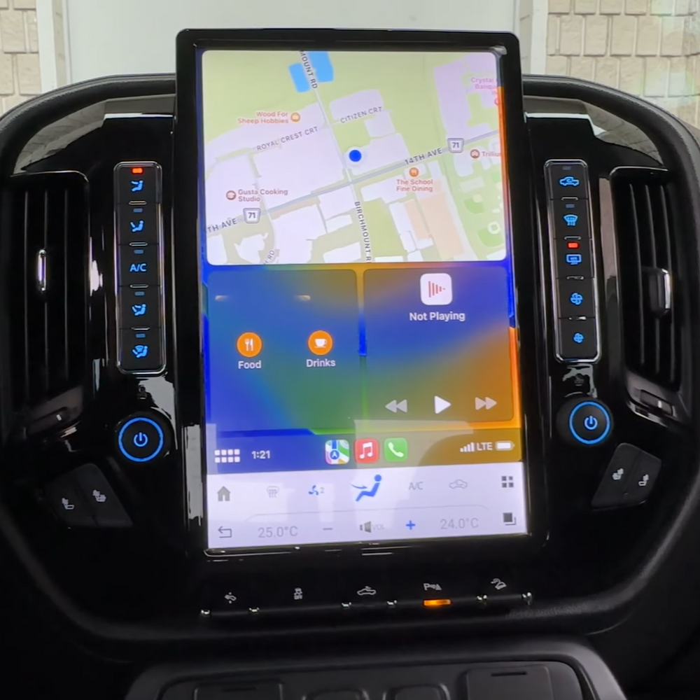 Chevrolet Silverado Tesla Screen