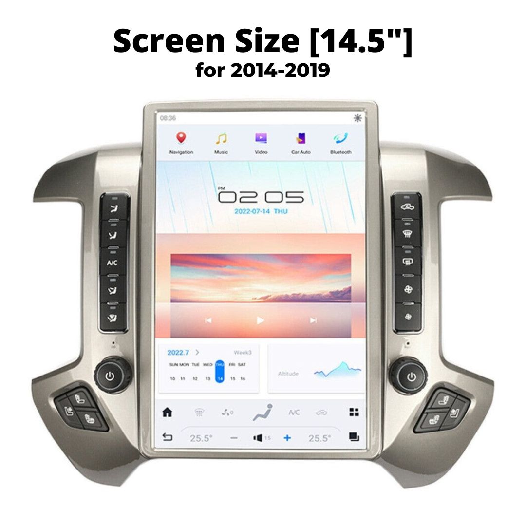 Touch Screen Radio - Chevrolet Silverado Tesla Screen