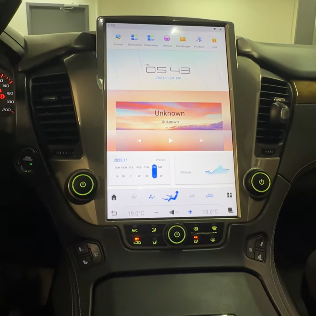 Chevrolet Suburban Tesla Screen