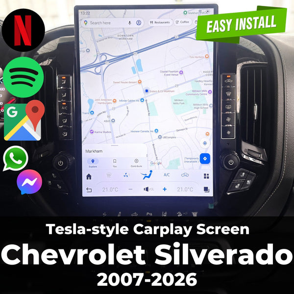 Silverado Tesla-style screen