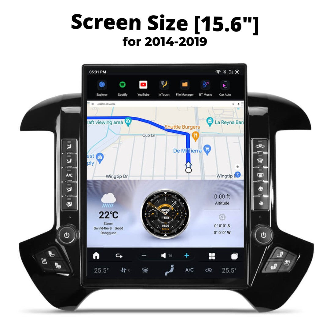Touch Screen Radio - Chevrolet Silverado Tesla Screen