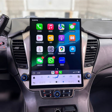 Tesla-style Touch Screen Chevrolet Tahoe Radio Upgrade – Merge Screens
