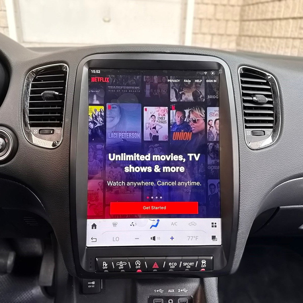 Dodge Durango Tesla Screen