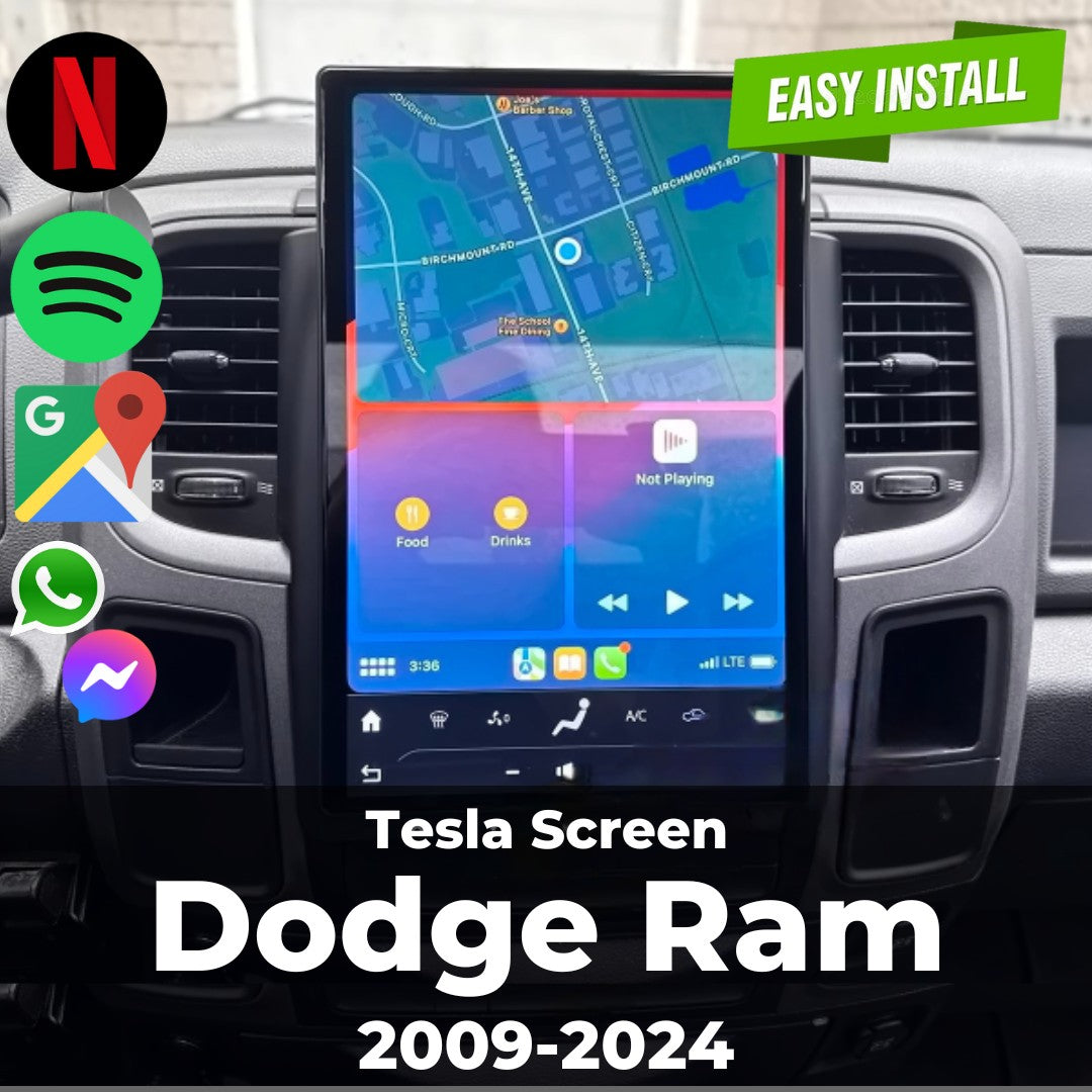 Tesla-style CarPlay Screens for Dodge | Merge Screens
