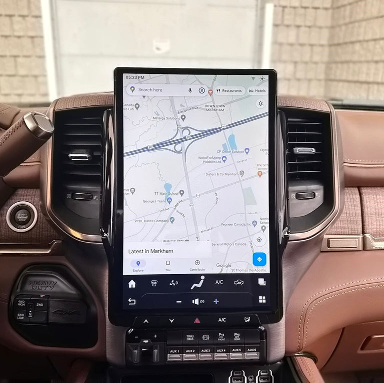 Tesla Touch Screen Radio - Dodge Ram CarPlay Screen Upgrade