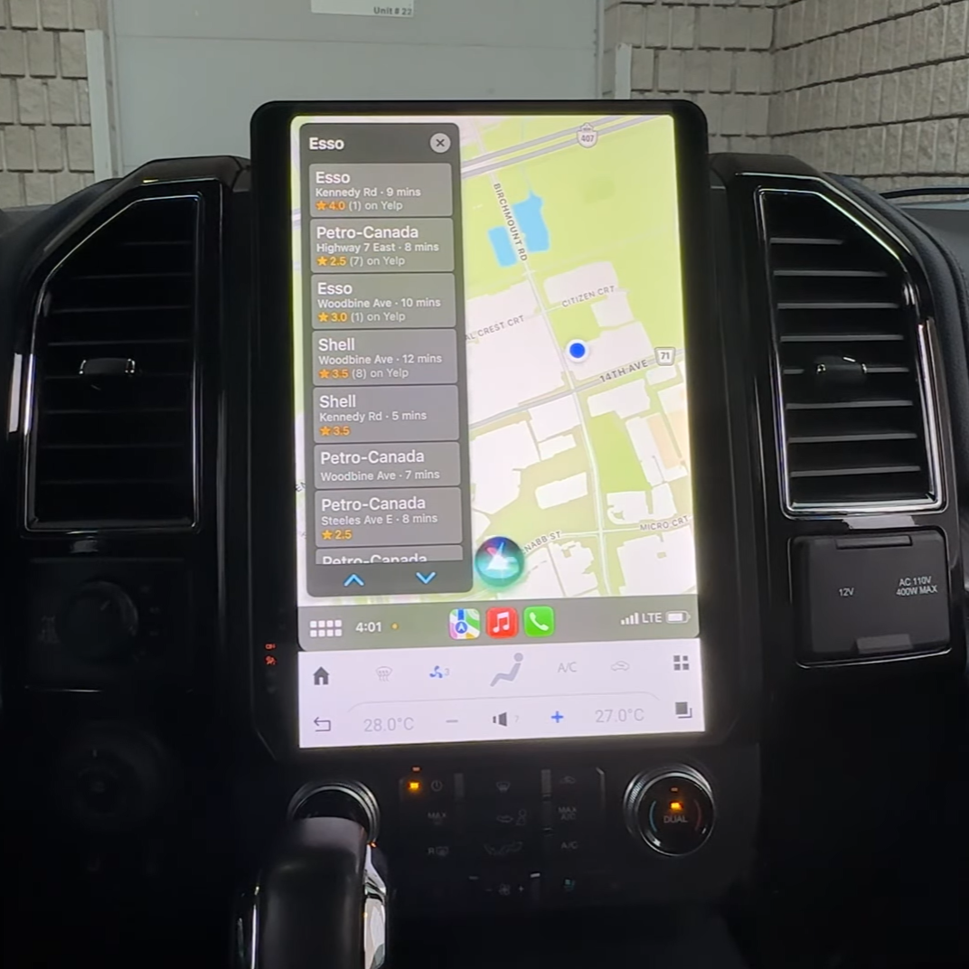 Ford F150 Tesla-style Carplay Screen