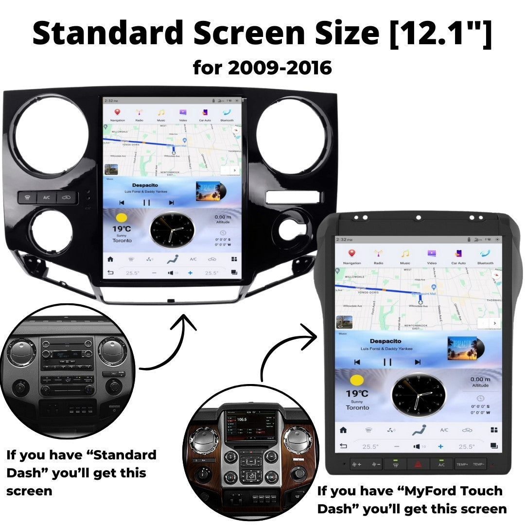 Ford F450 Tesla Screen 2009-2022