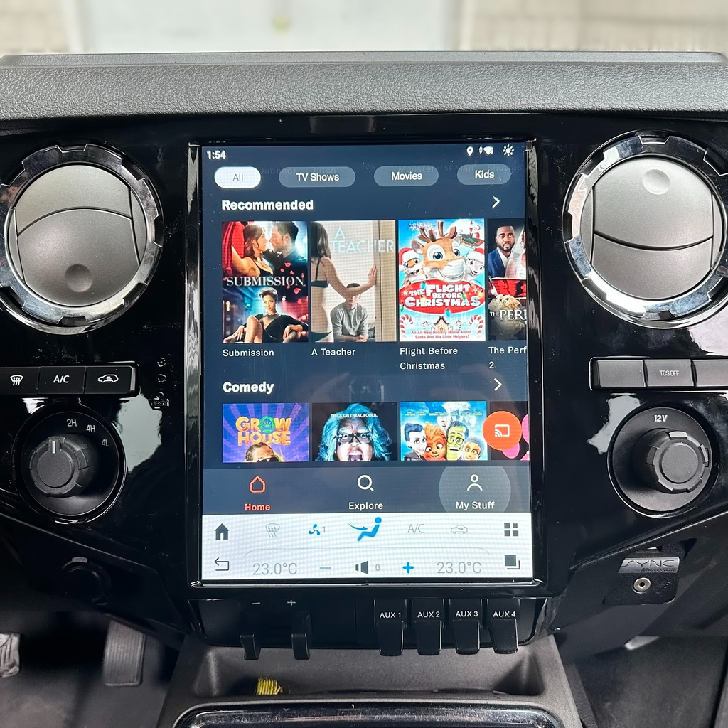 Ford F550 Tesla Screen Radio Upgrade | Merge Screens