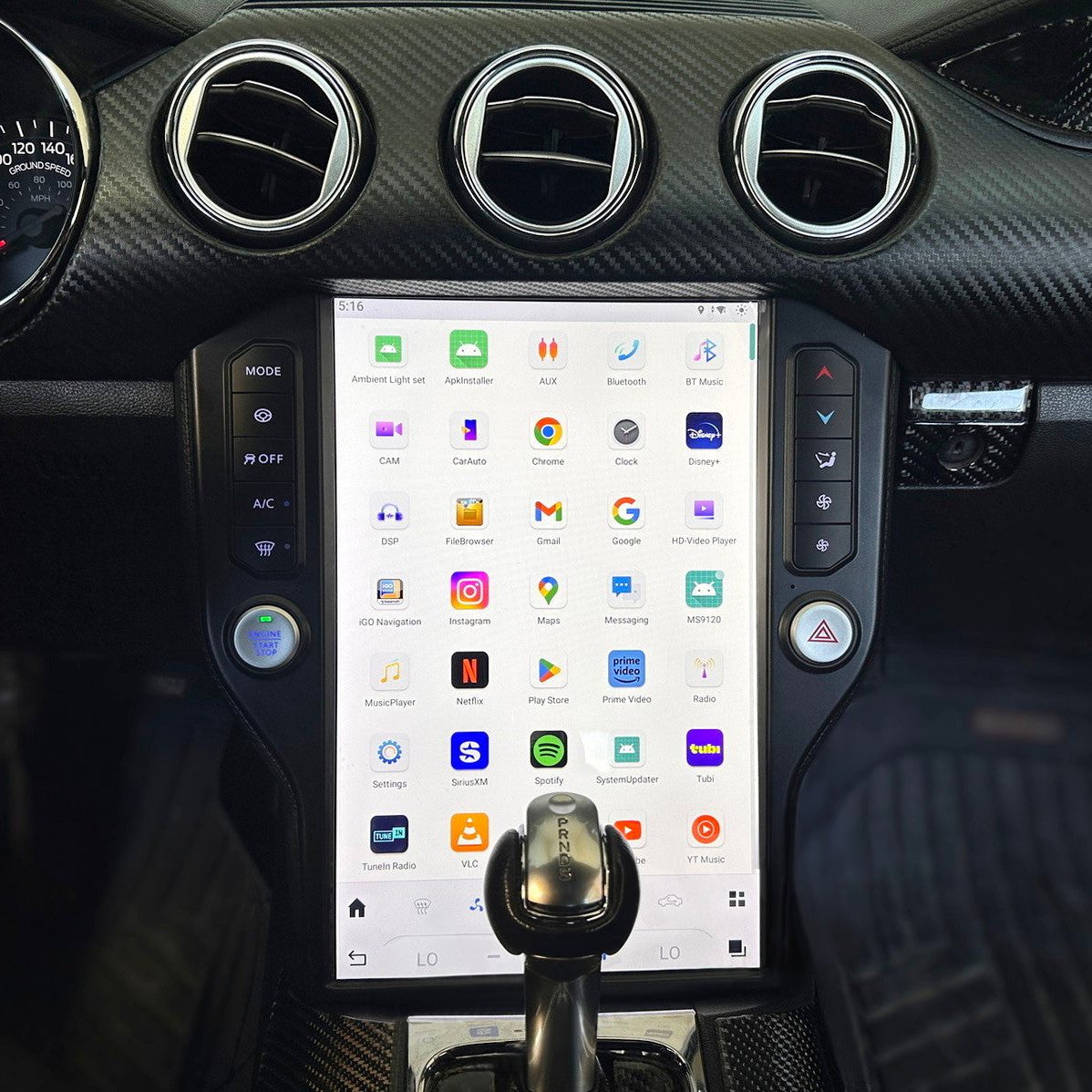 Tesla Style Interface Screen Ford Mustang Tesla Screen Upgrade 2010-2023