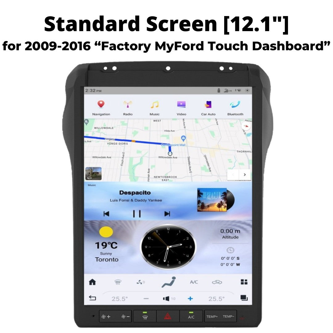 Ford F550 Tesla Screen