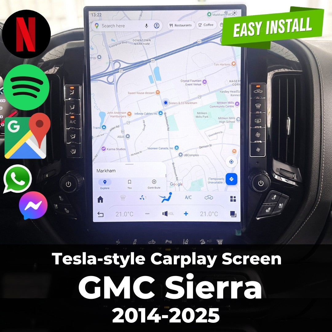 GMC Sierra Tesla Screen