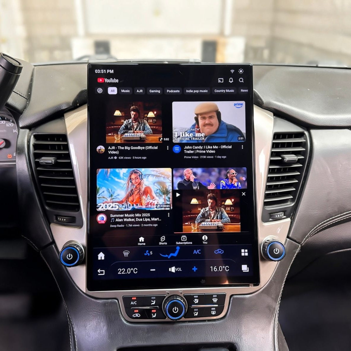 GMC Yukon Tesla Screen