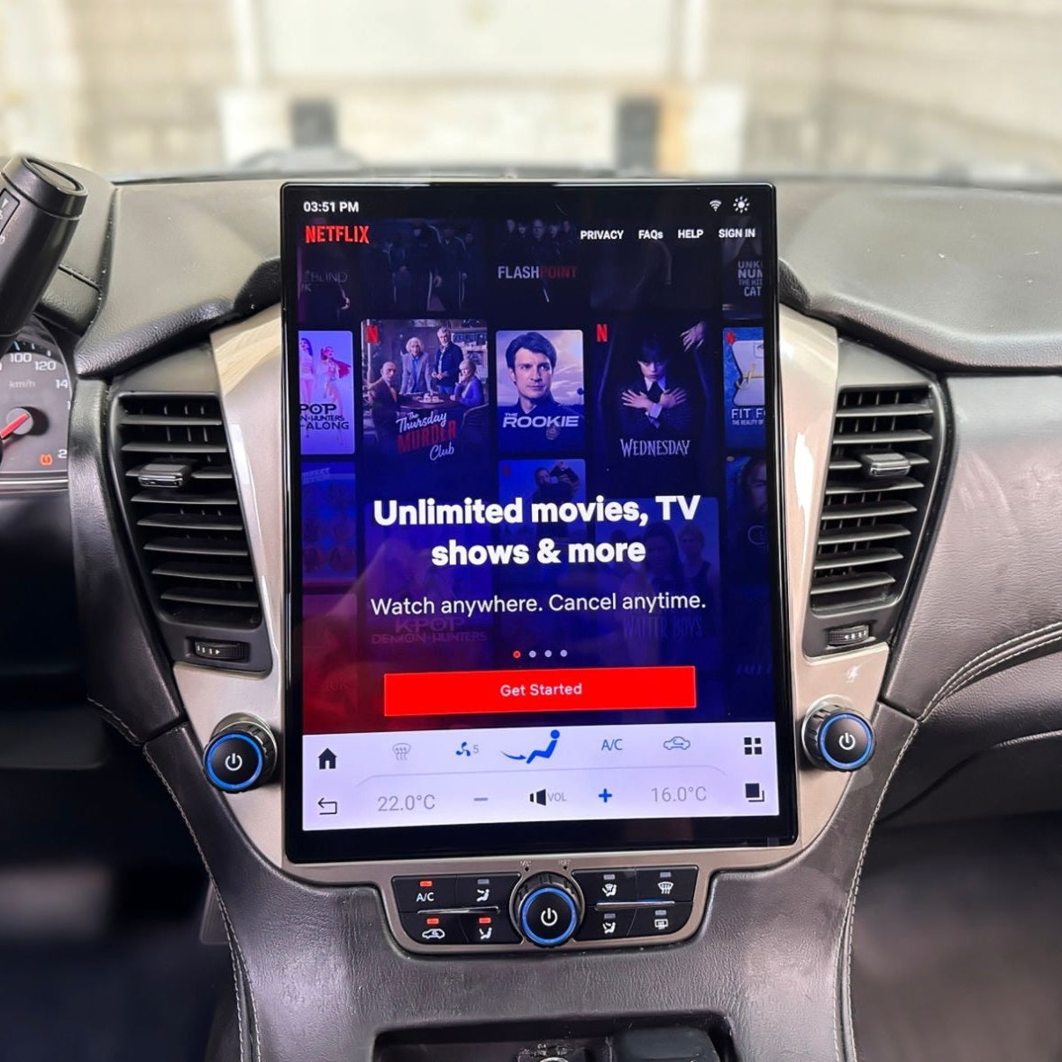 GMC Yukon Tesla Screen