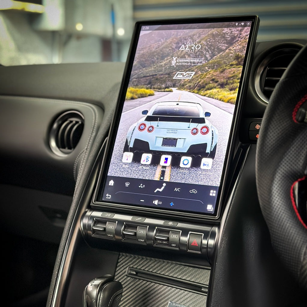 Nissan GT-R 2008-2017 | Tesla-style Apple Carplay Screen