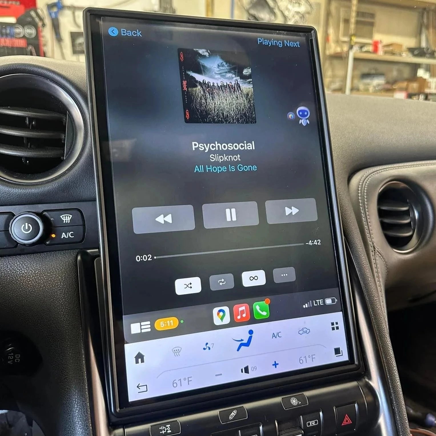Tesla Style Interface Screen Tesla-style CarPlay Screens for Nissan | Merge Screens