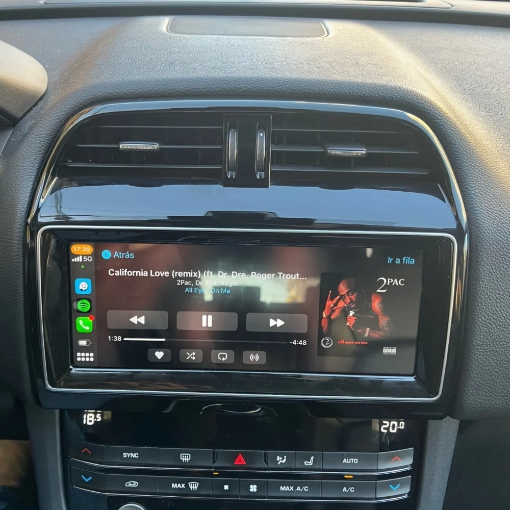 Jaguar F-pace Apple Carplay & Android Auto Screen 