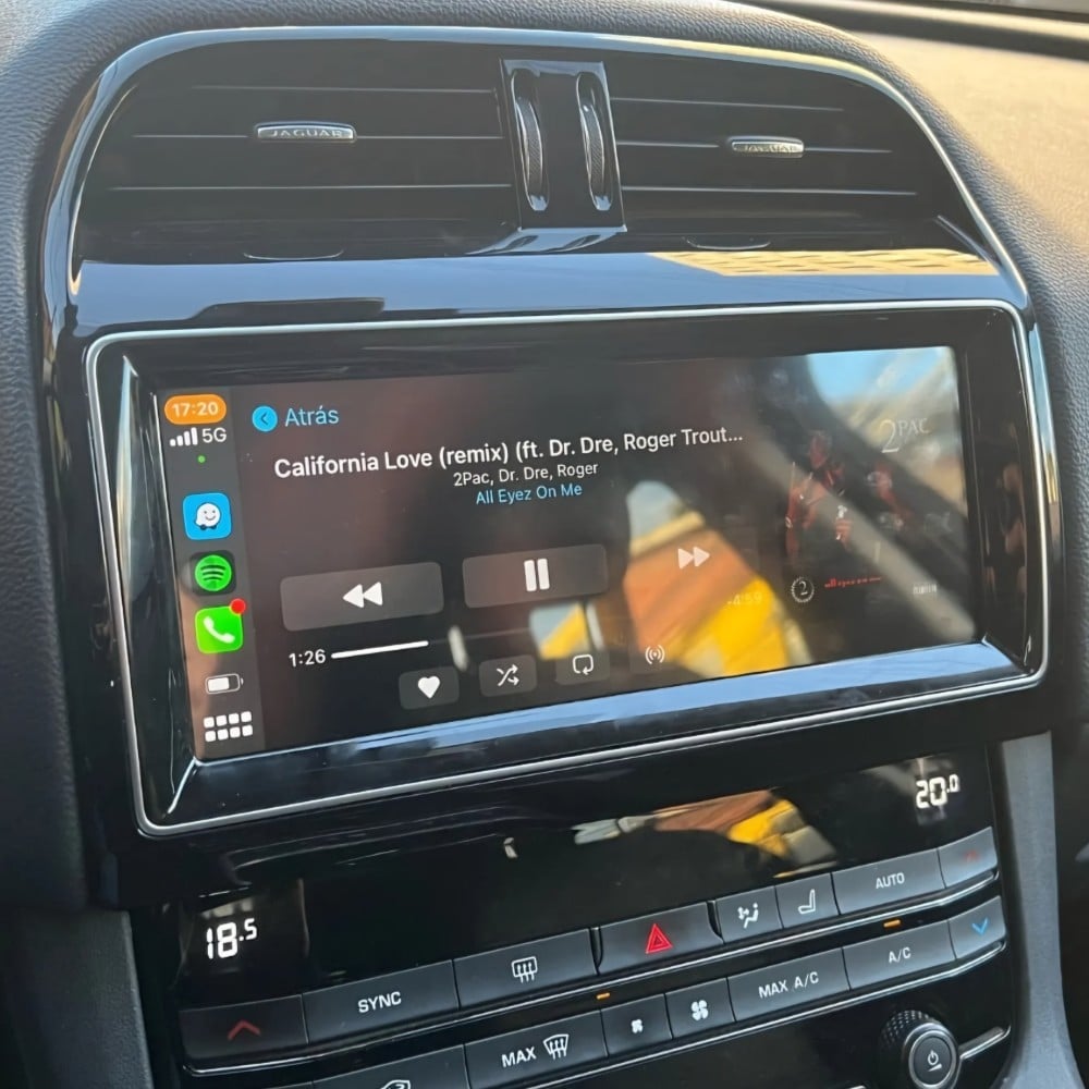 Jaguar F-pace Apple Carplay & Android Auto Screen 