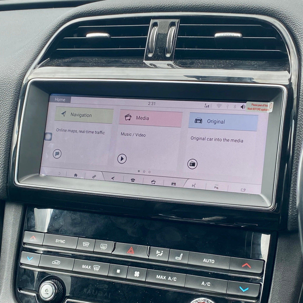 Jaguar F-pace Apple Carplay & Android Auto Screen 