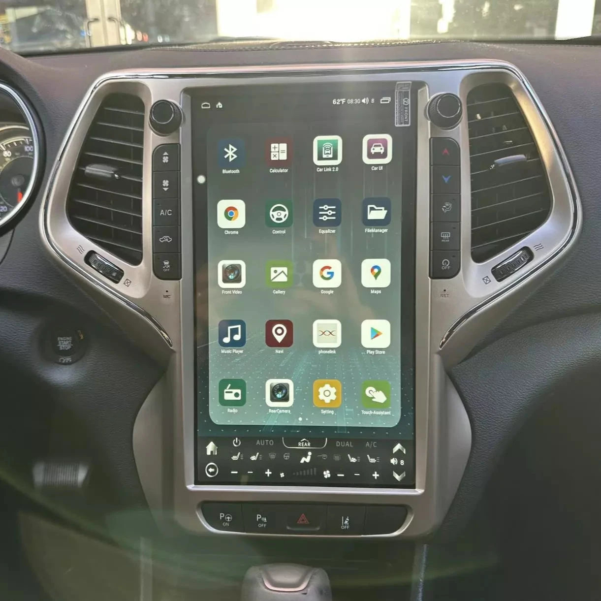 Jeep Cherokee 2014-2020 | Tesla-style Apple Carplay Screen